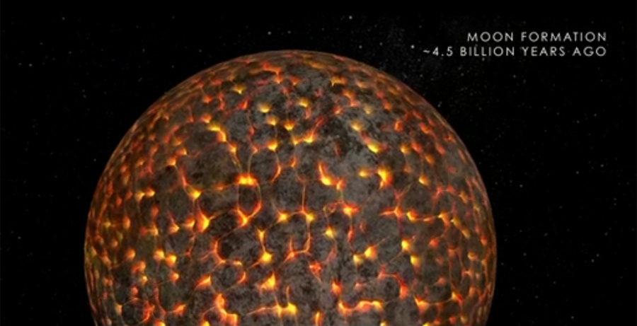 See How Earth's Moon Evolved in New NASA Videos